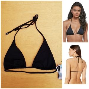 Volcom SIMPLY SEAMLESS Bikiny TRIANGLE TOP BLACK